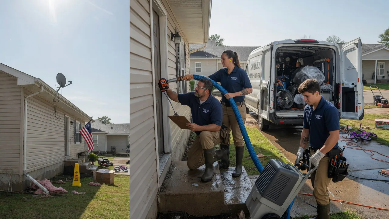 Ceiling Water Damage Restoration in Fredericksburg, IN near me